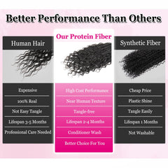 Knovotch Boho Crochet Braids 18in lightweight design for all-day scalp comfort.