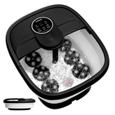 KNQZE collapsible foot spa folded compact for easy storage and travel relief