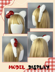 Kobataro kitty ears headband elastic fit offers one-size comfort