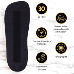 KOBBTAN feet pad application shields soles for quick, clean use.