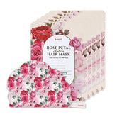 Koelf PETITFEE Rose Petal Satin Hair Mask pack shot highlights luxurious hydration and rose inspired care.