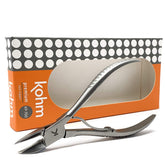 Kohm ingrown toenail clippers wide jaw close-up for thick nails and clean cuts.