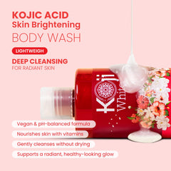 Koji White 4-flower extracts foam in shower