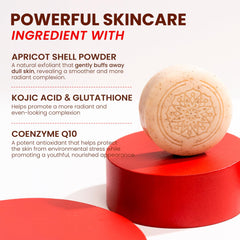 Koji White Kojic Acid Bump Eraser on neck demonstrates gentle exfoliation and brightening