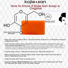 Detalle de uso diario de Kojie San para aplicación eficiente.