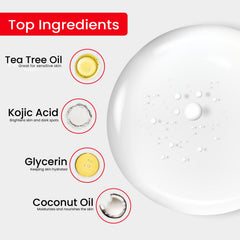Kojie San soap foam lather spreading on skin