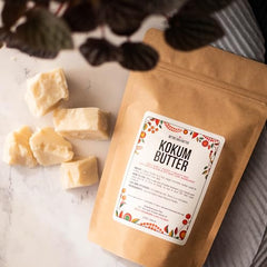 Kokum Butter smooth melt application ideal for blending into body lotions.