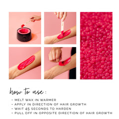 Koluawax 10 applicator sticks included for clean waxing sessions.