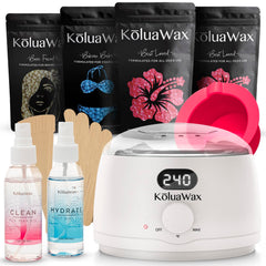 KoluaWax Premium Waxing Kit digital warmer, for at-home salon-quality sessions.
