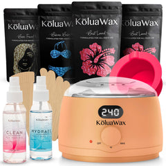 KoluaWax premium waxing kit with digital wax warmer delivers salon-quality results at home