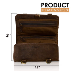 KomalC hanging toiletry bag open lifestyle shot for organized packing on travel.