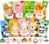 KONEUK panda face mask for kids, hydrating and fun spa party accessory