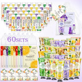 KONEUK 60-pack lip balm set with assorted flavors for daily moisture and gift-giving