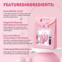KONEUK strawberry skincare kit lip mask moisturizing the lips for a smooth feel.