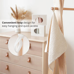 Konssy face cloths easy-dry loop highlights quick-dry convenience.