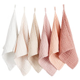 Konssy face cloths soft texture close-up for gentle cleansing.