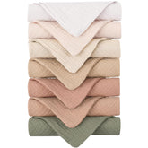 Konssy soft cotton face wash cloths close-up texture for gentle cleansing.