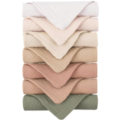 Konssy soft cotton face wash cloths close-up texture for gentle cleansing.
