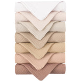 Konssy soft cotton face wash cloths absorbent closeup showing plush texture for gentle cleansing