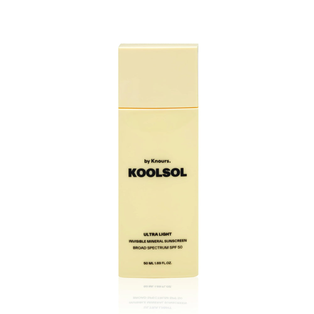 KOOLSOL by Knours mineral sunscreen bottle shows lightweight protection for daily wear