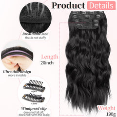 KooKaStyle clip-in extensions side view demonstrates thick, seamless blend for daily wear.