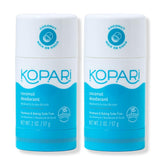 Kopari aluminum-free coconut deodorant Original Pack front shows aluminum-free protection for daily wear.