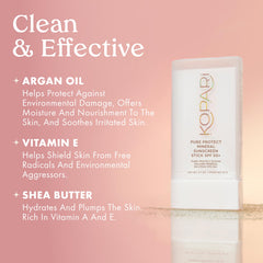 Kopari Pure Protect shea butter nourishes skin under sunscreen.