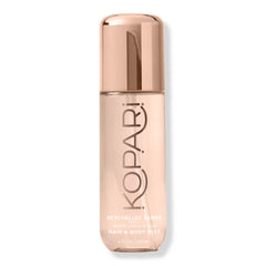 Kopari Seychelles Sands bottle front highlighting toasted vanilla and musk for everyday fragrance.