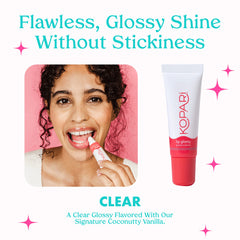 Kopari Shea Butter Squalane formula image shows nourishing lip care with vitamins.