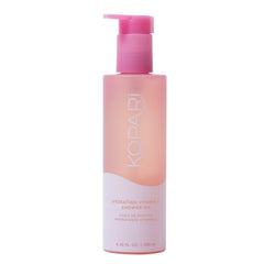 Kopari Sudsy Shower Oil foam-lather delivers gentle cleansing with hydrating touch.