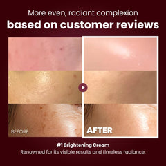 Kopher Curepair Mela Cream 4ever Edition texture swatch—hydrating cream on skin.