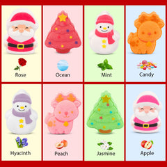 KOPHINYE Christmas Bath Bombs Reindeer surprise releases fragrance and collectible resin charm