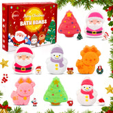 KOPHINYE Christmas Bath Bombs Santa surprise fizz reveals hanging resin ornament