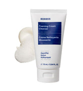 KORRES Greek Yoghurt Cleanser bottle with foamy lather for gentle cleansing.