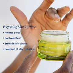 KORRES Santorini Grape gel texture closeup highlighting pore-blurring action