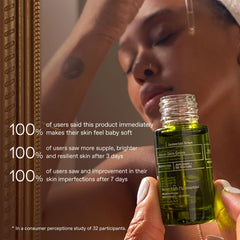 KORRES Santorini Grape Velvet Skin Drink grape seed oil pump in action