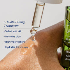 KORRES Santorini Grape Velvet Skin Drink serum drop application demonstration
