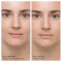 KORRES serum texture close-up highlights a smooth, non-greasy finish