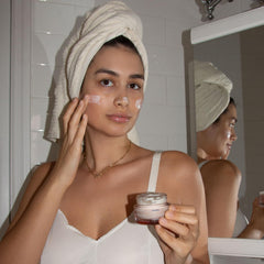 KORRES Turmeric Extract jar emphasizes potential radiant skin benefits.