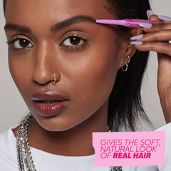 Kosas Brow Pop thick-side fill smooths sparse areas with believable density.