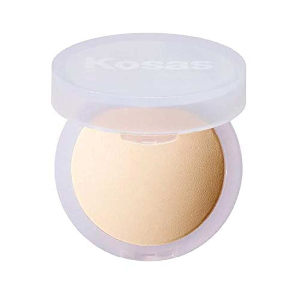 Kosas Cloud Set breezy compact opens with airy texture for smooth, shine-control skin