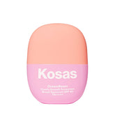 Kosas DreamBeam travel-size sunscreen bottle for on-the-go protection and makeup prep
