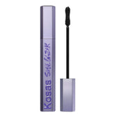 Kosas Soulgazer curvilinear brush close-up demonstrates even lift and lash separation.