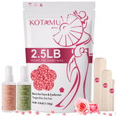KOTAMU Pink Wax Beans package for convenient at-home waxing sessions.