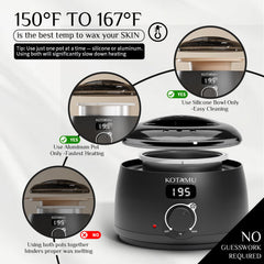 KOTAMU soft-hair wax formula for gentle removal of fine hairs