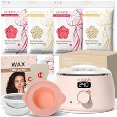 KOTAMU Wax Kit Pink box opens for beginner-friendly setup and easy home waxing.
