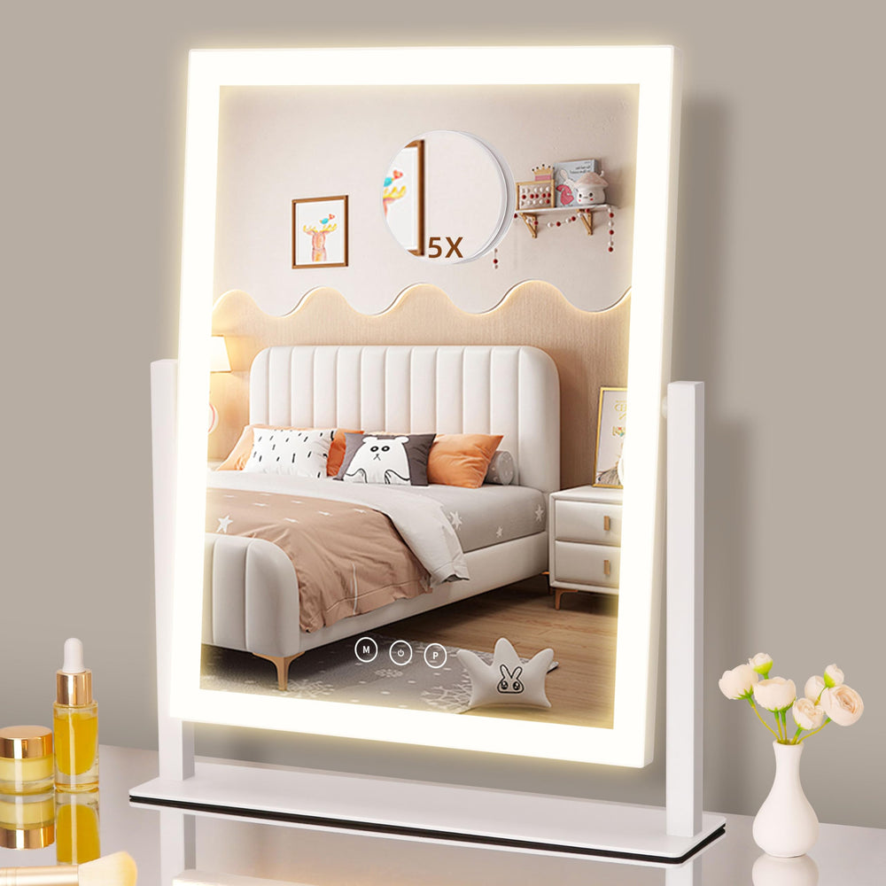 Kotdning lighted vanity mirror full view for full-face makeup application