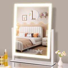 Kotdning lighted vanity mirror full view for full-face makeup application