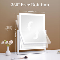 Kotdning lighted vanity mirror side view on desk setup