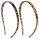 KOVOLITU leopard headband closeup shows flexible material and secure all-day wear.